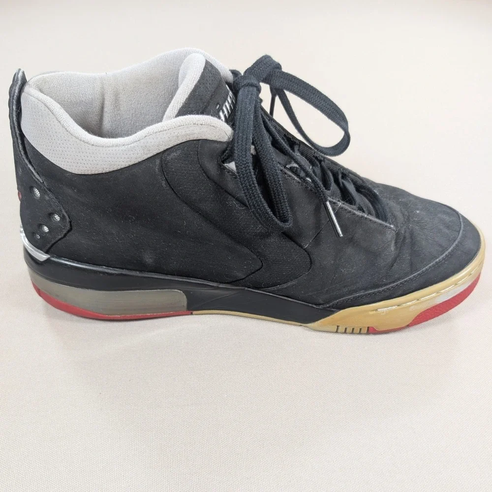 Nike Air Jordan Big Fund Bred Mens 10.5 Black Silver Red 310003-001 Sneakers